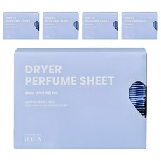 iLBIA 衣物烘香紙 棉花藍, 5個, 40入