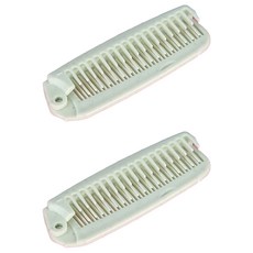 블루리빙 접이식 머리 빗 A타입, 그린, 2개