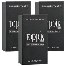 TOppiK 頂豐 增髮纖維, 深棕 DARK BROWN, 3件