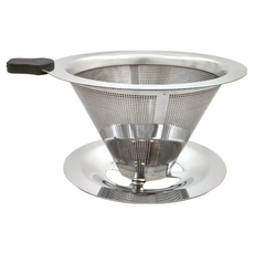 F-402 咖啡雙層304不銹鋼過濾網, 1個