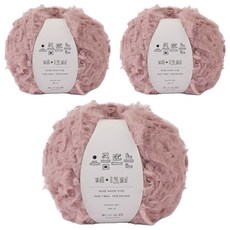brandyarn 時下流行人造毛編織線, 3個, 4 印度粉
