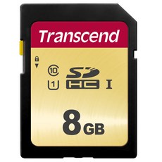 Transcend 創見 SD卡 MLC 記憶卡 TS8GSDC500S, 8GB
