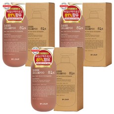 BY OUR Black Beer 81強健髮根洗髮精 琥珀木, 1.02L, 3個