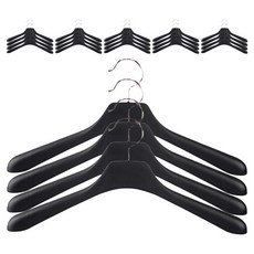 男士夾克高級衣架, 黑色, 30個