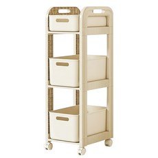 ONE HOUSE 石川抽屜書包收納置物架 OH-R205-A, 3層, 奶油黃