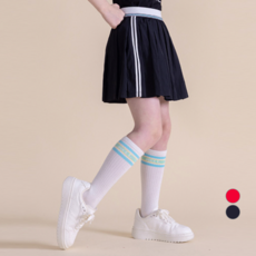 ILoveJ 女童涼感透氣配色化纖百褶裙