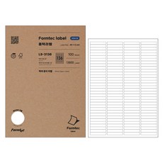 Formtec 雷射噴墨兩用分類標示用標籤紙 LS-3136, LS-3136/100張/136格/Formtec, 1個