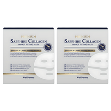 웰더마 프리미엄 사파이어 콜라겐 임팩트 피팅 마스크 25g, 4개입, 2개