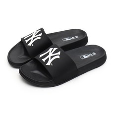 MLB NY Yankees 基本款 T 拖鞋, 黑色, 280