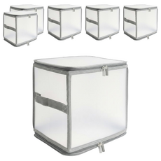 UdiLife 儲藏氏 QQ折疊收納箱 小 深型 13L 28 x 19 x 25cm S0085, 小海豹, 6個