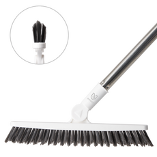 Novea V型縫隙浴室長柄站立式地板清潔刷, 1個, 白色