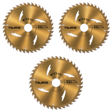 타지마 목공용 원형 톱날 TC-JM12540, 3개