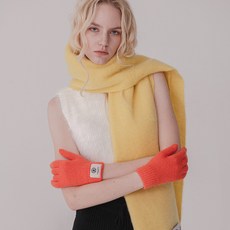 미치코런던 플레인 겨울 울 니트 머플러 목도리