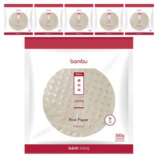 밤부 라이스 페이퍼 프리미엄 원형 16cm, 300g, 6개