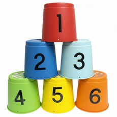 EVERY WHEEL 巨型疊杯遊戲6件組, 1組, 多色