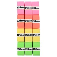 Wilson 羽毛球握柄緩衝貼 12入, 隨機發貨