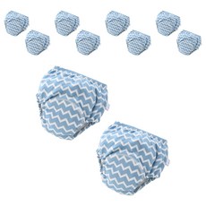 스타도어 유아용 큐트패턴 배변팬티 2p 세트, 지그재그B, 5개