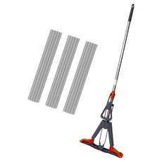 예그리나 와이드형 접이식 펄프형 물흡수 청소기 + 리필 펄프 헤드 3p 세트, 1세트