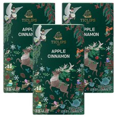 쌍계명차 티클립스 애플 시나몬 티, 20개입, 3개, 1.5g