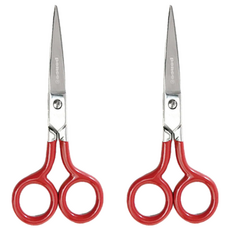 HIGHTIDE penco 不鏽鋼剪刀, 12CM長 6CM寬 附收納套, 紅色, 2個