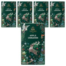 쌍계명차 티클립스 애플 시나몬 티, 20개입, 5개, 1.5g