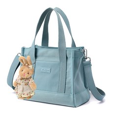 Lulu Bag 女士 Rabam 輕便防水斜挎包, 藍色(包包)+隨機出貨(配件)