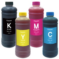 fullcolors 愛普生兼容筆芯墨水 500ml 4 款, 1套, 黑、藍、黃、紅