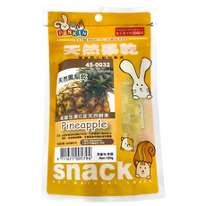 PINKIN 天然鳳梨乾 寵物類小動物專用 高維生素C及天然酵素, 120g, 1包