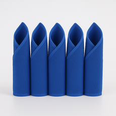 BBOO 咖啡師毛巾 50支紗純棉咖啡廳毛巾 30x30cm, 藍色, 5個