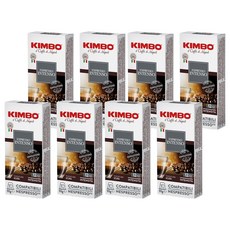 킴보 네스프레소 머신 호환 캡슐커피 에스프레소 인텐소, 10개입, 8개, 5.5g