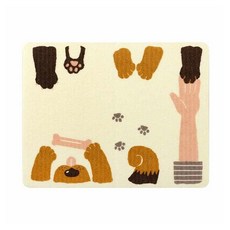 SANKO 寵物餐墊 家飾, 狗 淺黃色, 1個