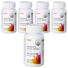 GNC 우먼스 울트라메가 멀티비타민 앤 미네랄, 90정, 5개