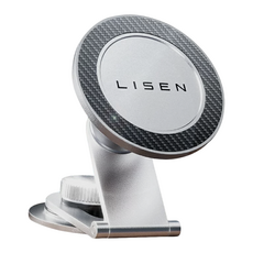 LiSEN MagSafe 特斯拉屏幕手機支架 360°任意調節 適用於特斯拉顯示器背面、車內平面處、玻璃, 銀灰色, 1個