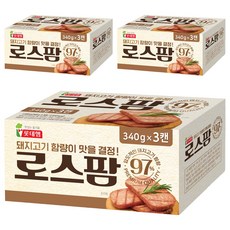 롯데햄 로스팜 97 햄통조림, 1.02kg, 3개