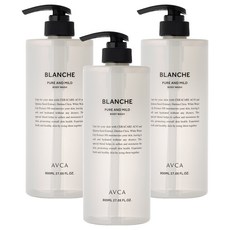 AVCA Blanche溫和沐浴露 花香, 800ml, 3瓶
