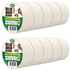 Skora 紙質遮蔽膠帶 白色 48mm x 15m, 10個