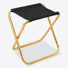 큐랑 접이식 아웃도어 미니 의자, 골드, 1개