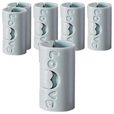 床單固定器 6個一包 活力粉/霧霾藍/透明色 尺寸1.9cm x 1.9cm x 3.4cm ABS材質