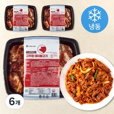 에브리쿡 고추장 돼지불고기 (냉동), 300g, 6개