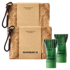 MARMAR D Nomad 身體套組 沐浴乳 + 身體乳 + 收納包組合 綠玫瑰, 2套