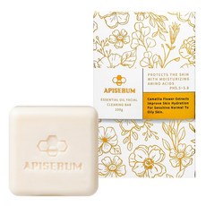 APISERUM 愛比森 經典山茶花胺基酸精油潤顏皂 100g，溫和保濕，敏感肌適用, 1個