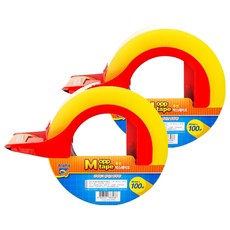 Alpha mall OPP封箱膠帶+切膠機組, 透明(膠帶), 2套