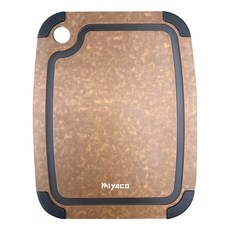 MiyAco 米雅可 品味高密度木纖維止滑砧板 止滑墊設計, 原木色, 1個