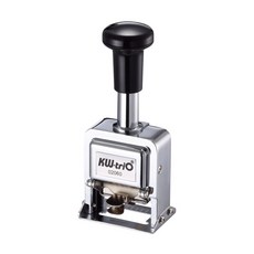 KW-triO 堡勝企業 6位數自動號碼機 自動回墨毛氈設計 粉末冶金壓鑄成型 固定及流水號多變化數字組合, 1個