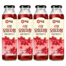 백설 리얼 오미자청, 310ml, 4개