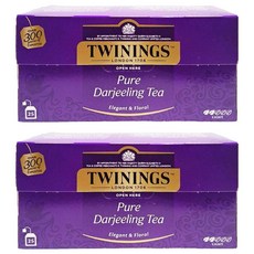 TWININGS 唐寧茶 歐式大吉嶺茶, 2盒, 2g, 25包