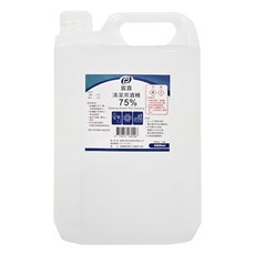 宸鼎生物科技 75%清潔用酒精, 4L, 1桶