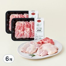 무항생제 인증 갓잡은 닭 다리살 (냉장), 400g, 6개