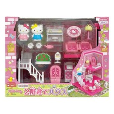 Hello Kitty 凱蒂貓 雙層洋房玩具, 多色, 1盒