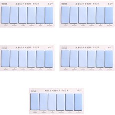 SolRoom 素色黏貼便條紙, 5入, 藍色